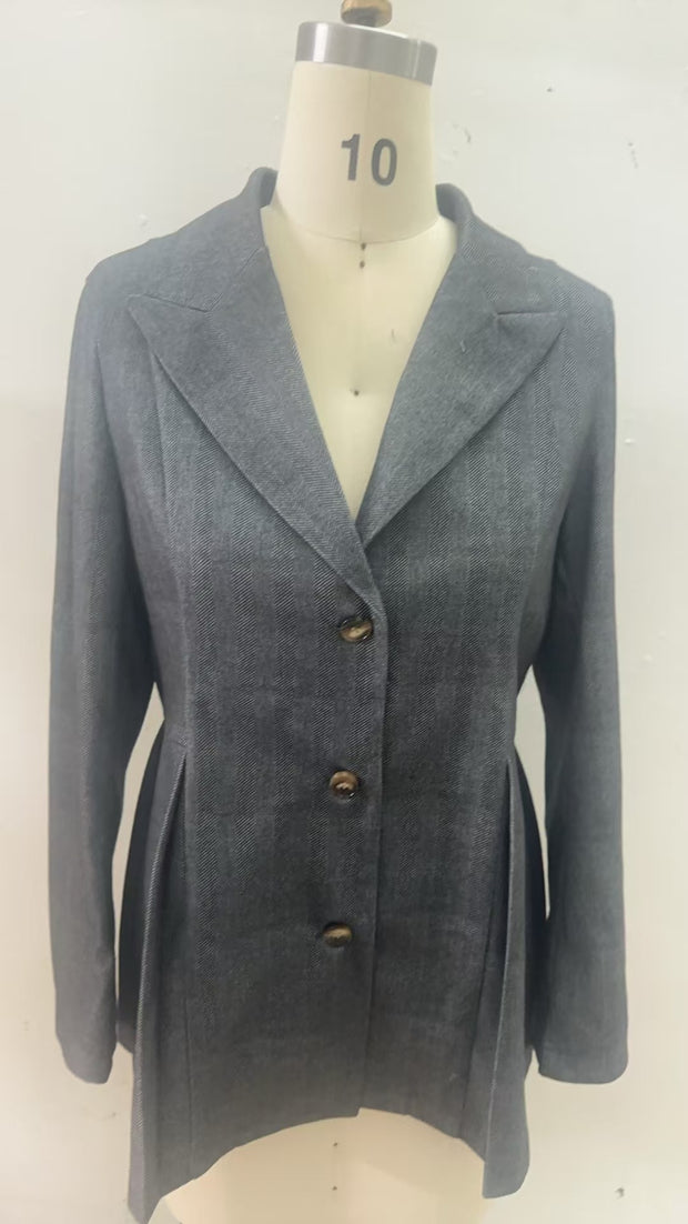 Women's Coarse Flower Slim-fit Fashion Blazer