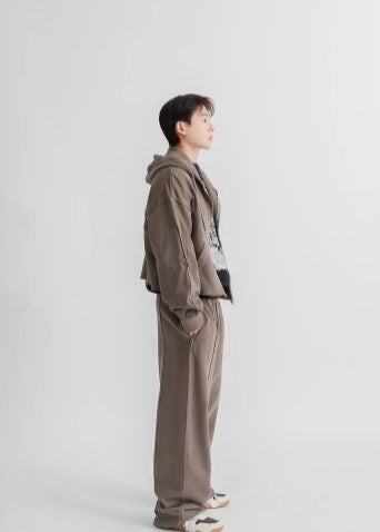 Vintage Hooded Cardigan Sweatshirt Jacket